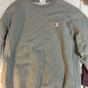 Champion Light Heather Gray Crewneck Sweater